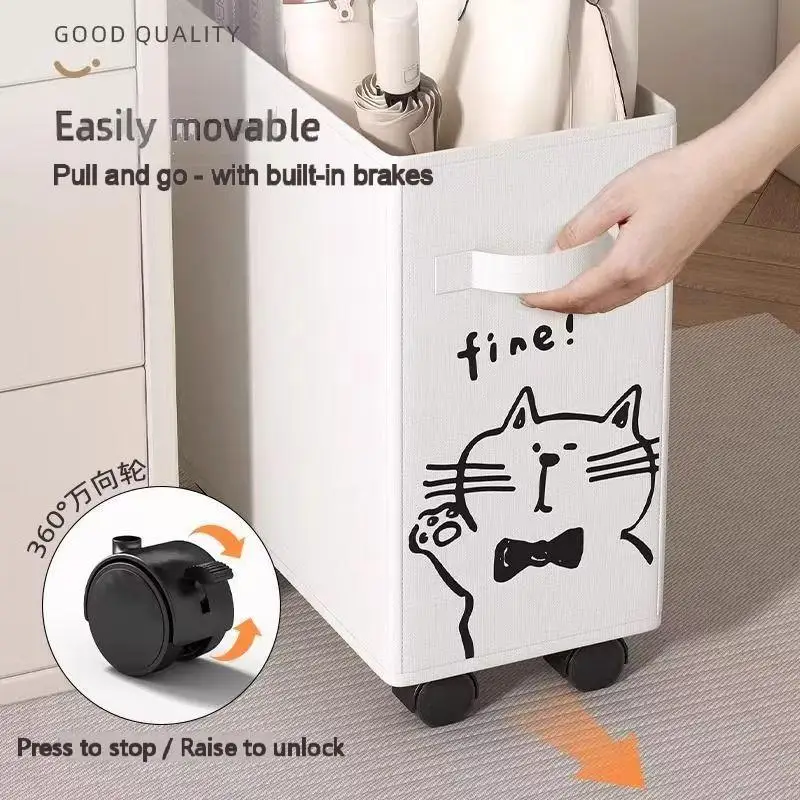 Book Cart Rolling - 折りたたみ式ローリング収納カート、デスク下オーガナイザー、モバイルファイルホルダー、ホームオフィス用品や書籍のための省スペースソリューション
