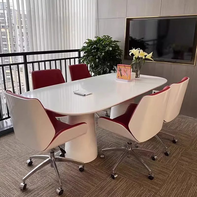 Office Furniture Luxury - 140～300cm モダンな白い交渉研修会議テーブルデスク 高級会議テーブル 会議室 オフィス家具
