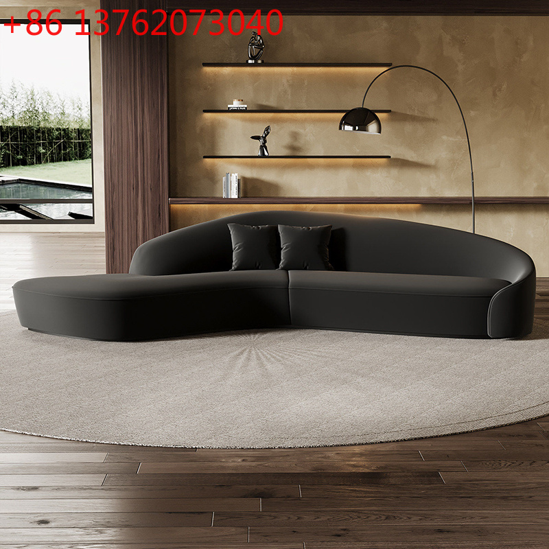 Office Furniture Luxury - イタリア製高級曲線型ラウンジソファ 北欧ホテル営業所ロビー美容室ビジネスソファ受付オフィス家具