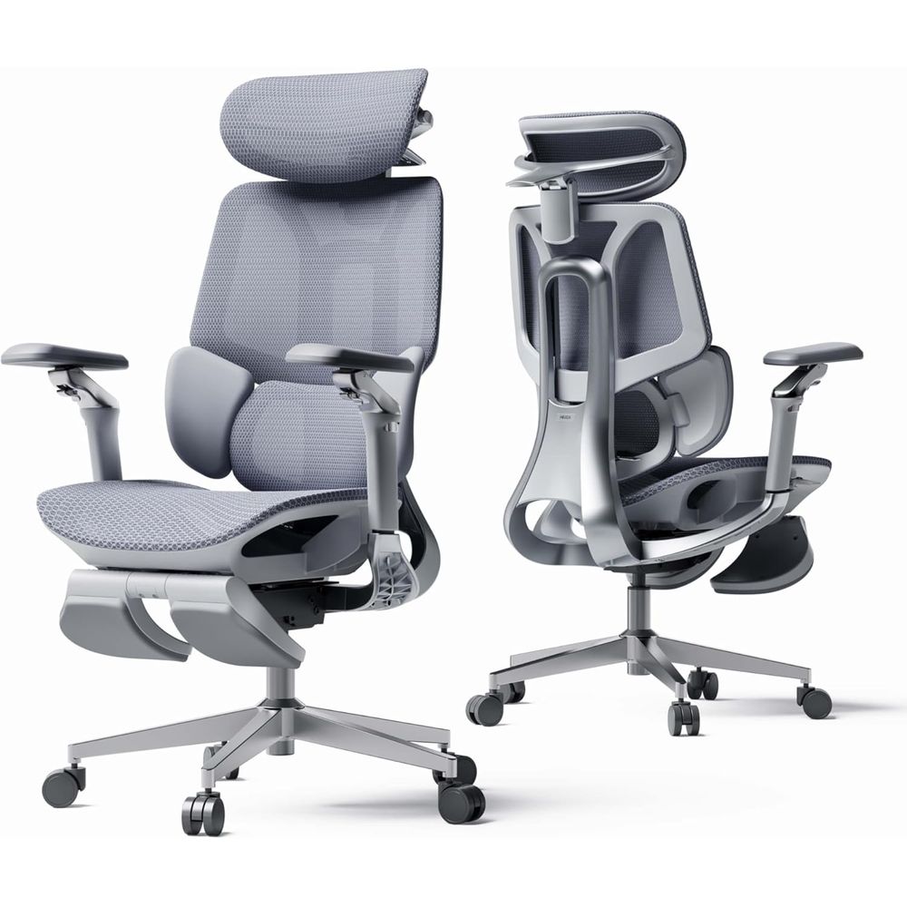 Office Furniture Zone - E3 Pro 2026 エディション人間工学に基づいたオフィスチェア、3 ゾーンのローティングランバーサポート付きメッシュデスクチェア、アップグレードされた 4D