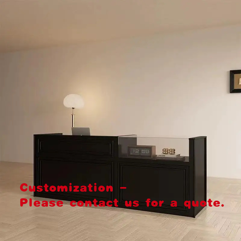 Office Furniture Luxury - カスタムモダンオフィス受付デスク衣料品店美容室バーMDF高級商業用家具