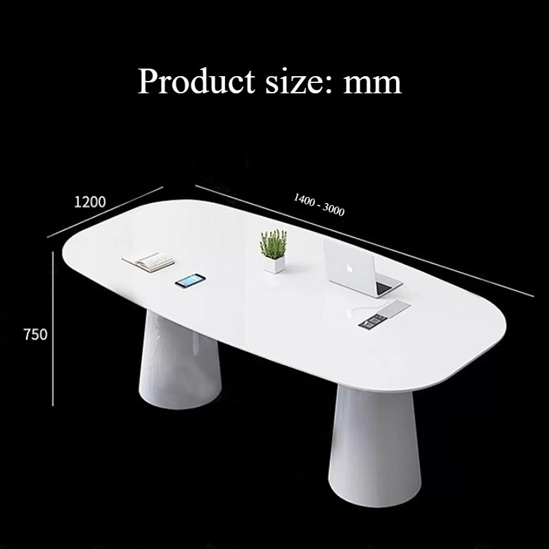 140～300cm モダンな白い交渉研修会議テーブルデスク  - Office Furniture Luxury のレビューと価格