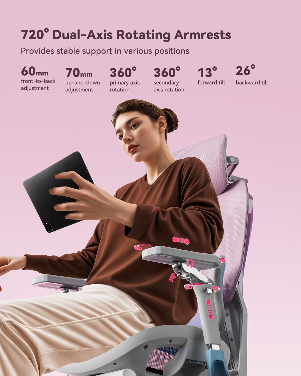 オートフル G7 360 °   アームレスト クラウドテッ - Office Furniture Zone のレビューと価格