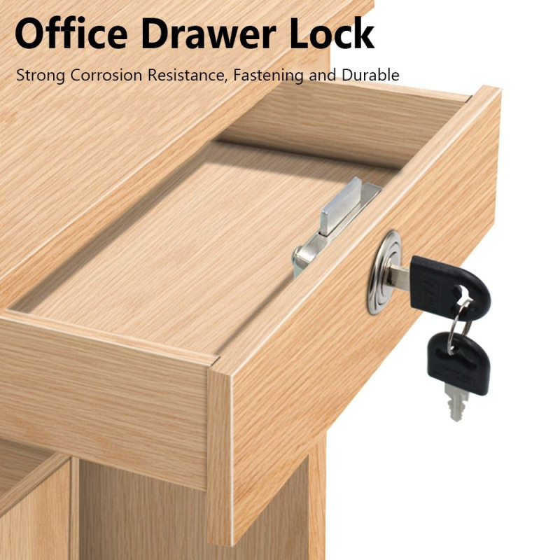 亜鉛合金引き出しロック 2 キー付き セキュリティデスクロッ - Office Furniture Hardware のレビューと価格