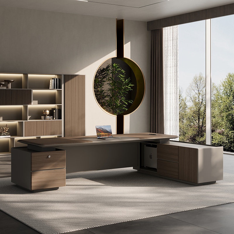 # エグゼクティブデスク＆チェアセット 高級モダンオフィス家 - Office Furniture Luxury のレビューと価格