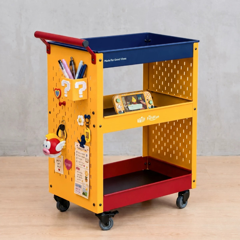 ペグボードローリングユーティリティカートドーパミン可動式収納 - Book Cart Rolling のレビューと価格