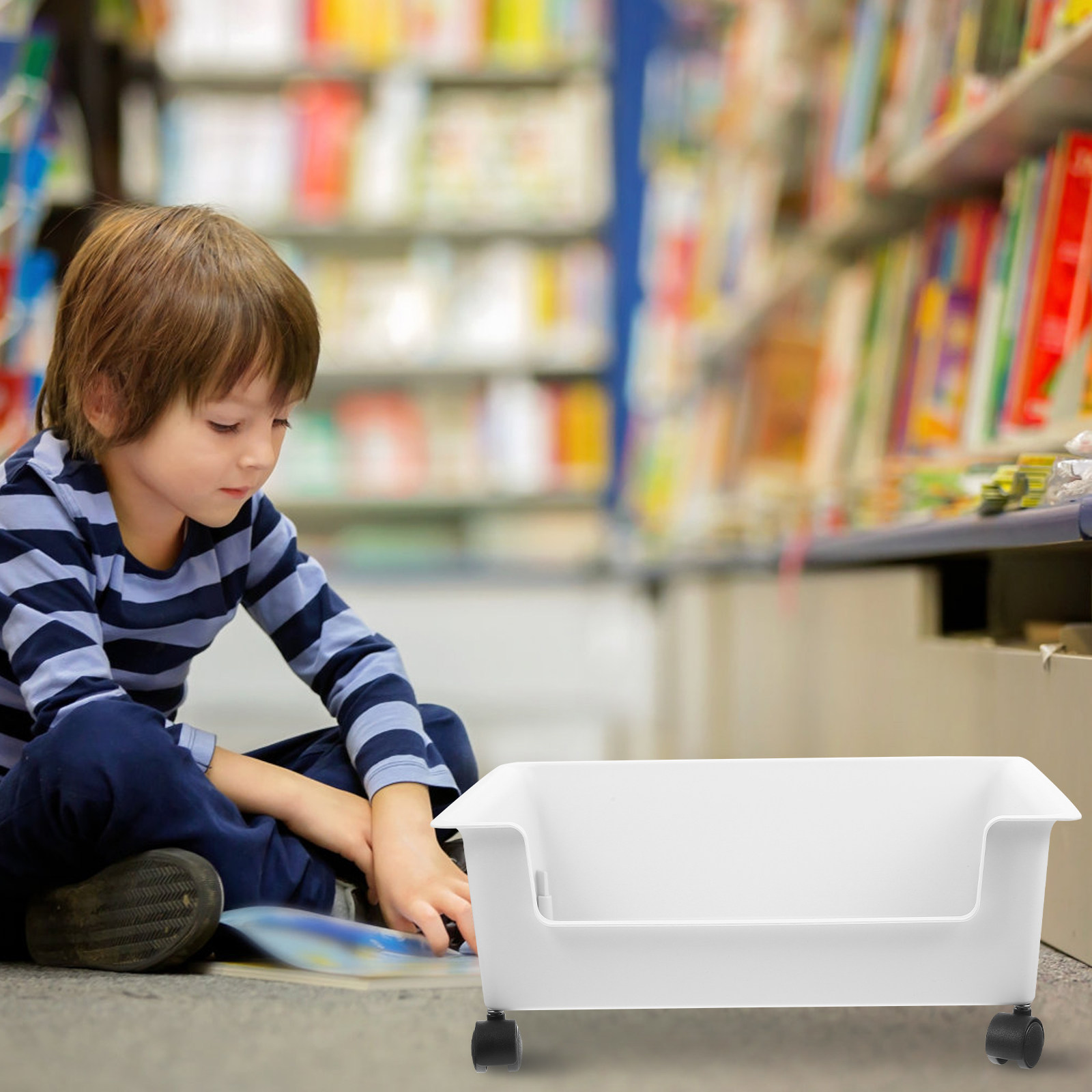 本収納コンテナ デスクトップローリングカート クリエイティブ - Book Cart Rolling のレビューと価格