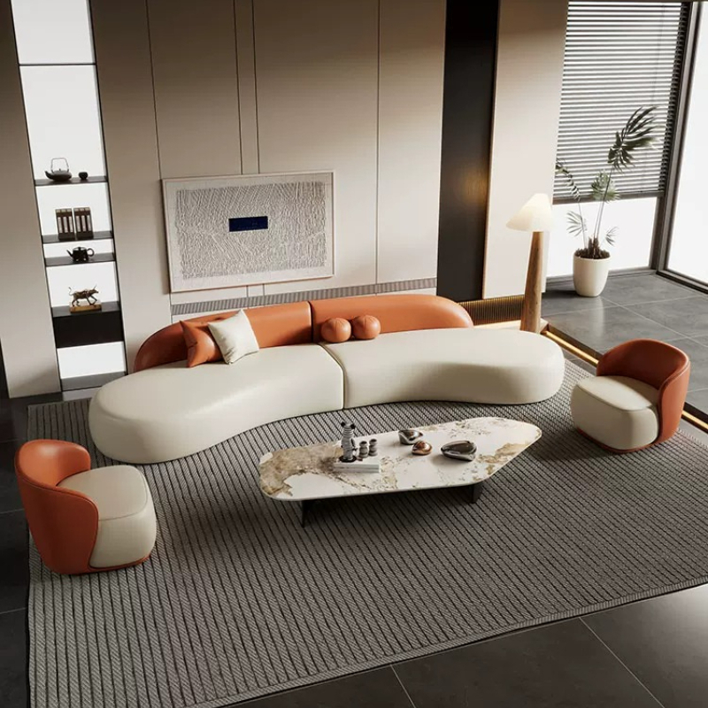 イタリア製高級曲線ソファ モダンでシンプルなホテル、ホームス - Office Furniture Luxury のレビューと価格