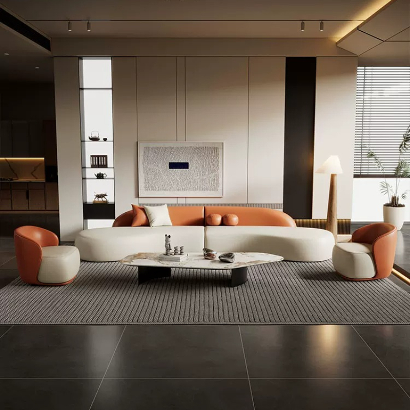 イタリア製高級曲線ソファ モダンでシンプルなホテル、ホームス - Office Furniture Luxury のレビューと価格