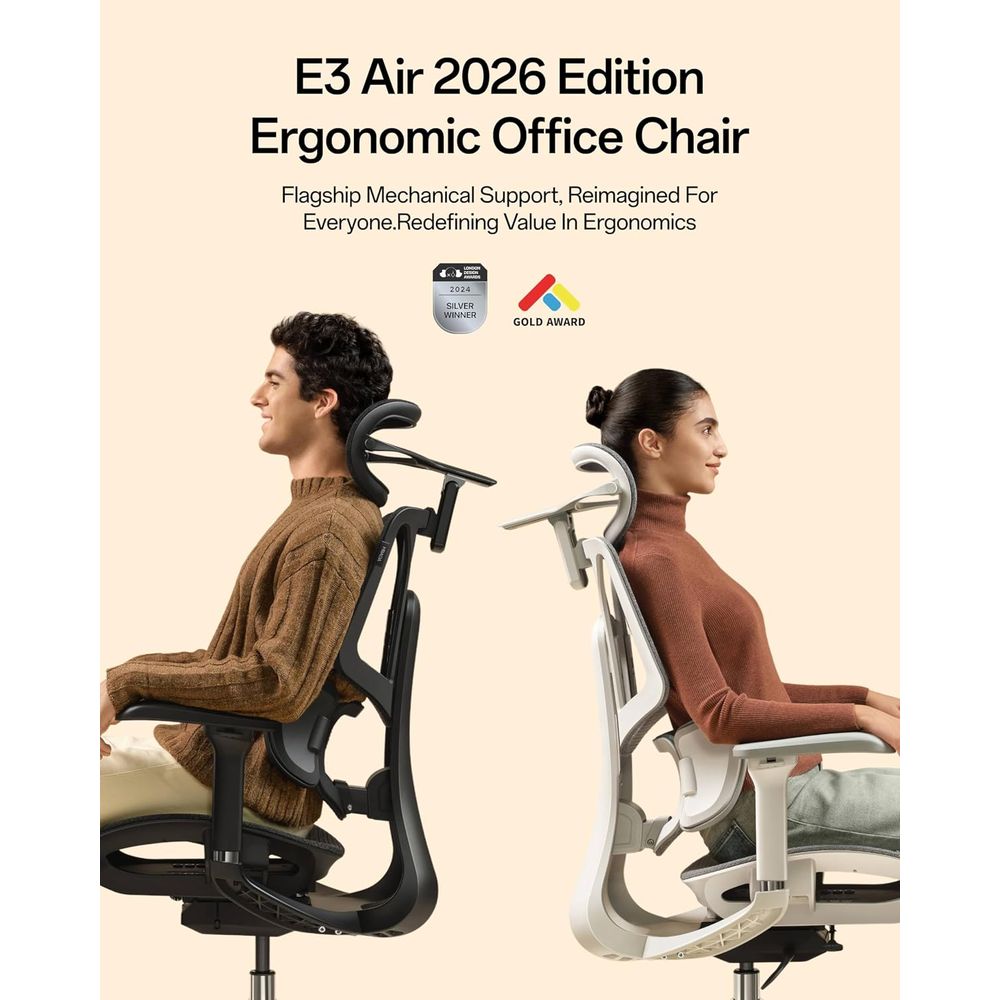 E3 Air 2026人間工学に基づいたオフィスチェア、3ゾ - Office Furniture Zone のレビューと価格