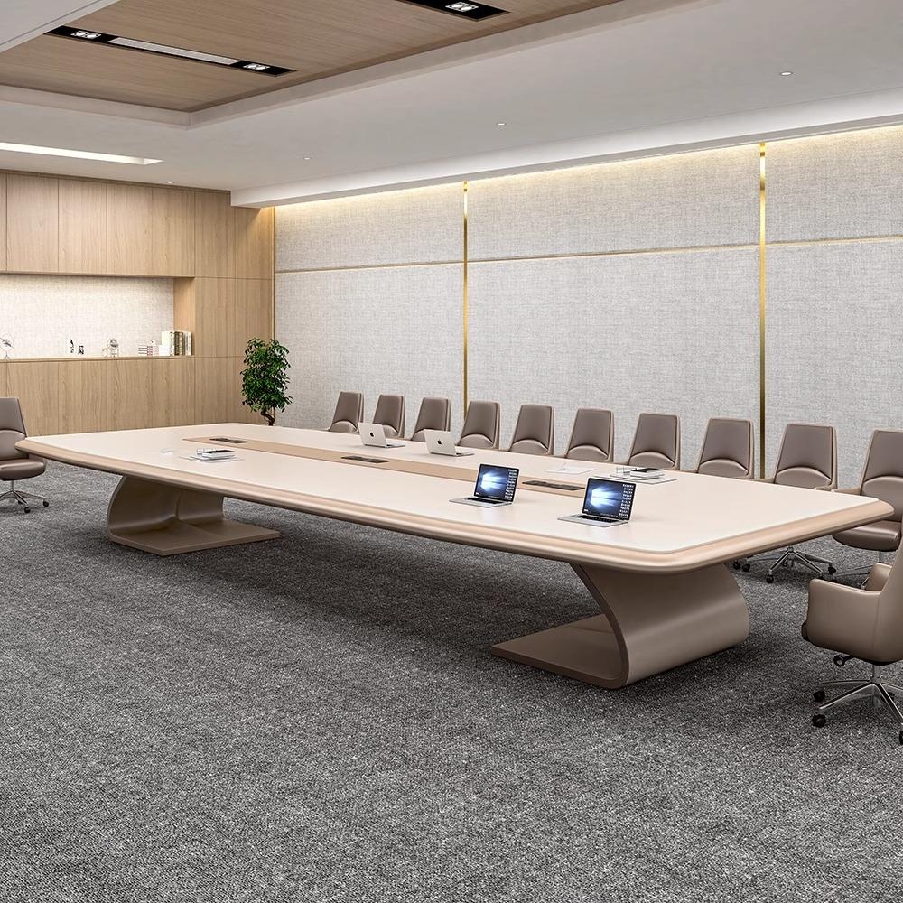 会議テーブル、新しいスタイルの会議テーブル、ケーブルボックス - Office Furniture Luxury のレビューと価格