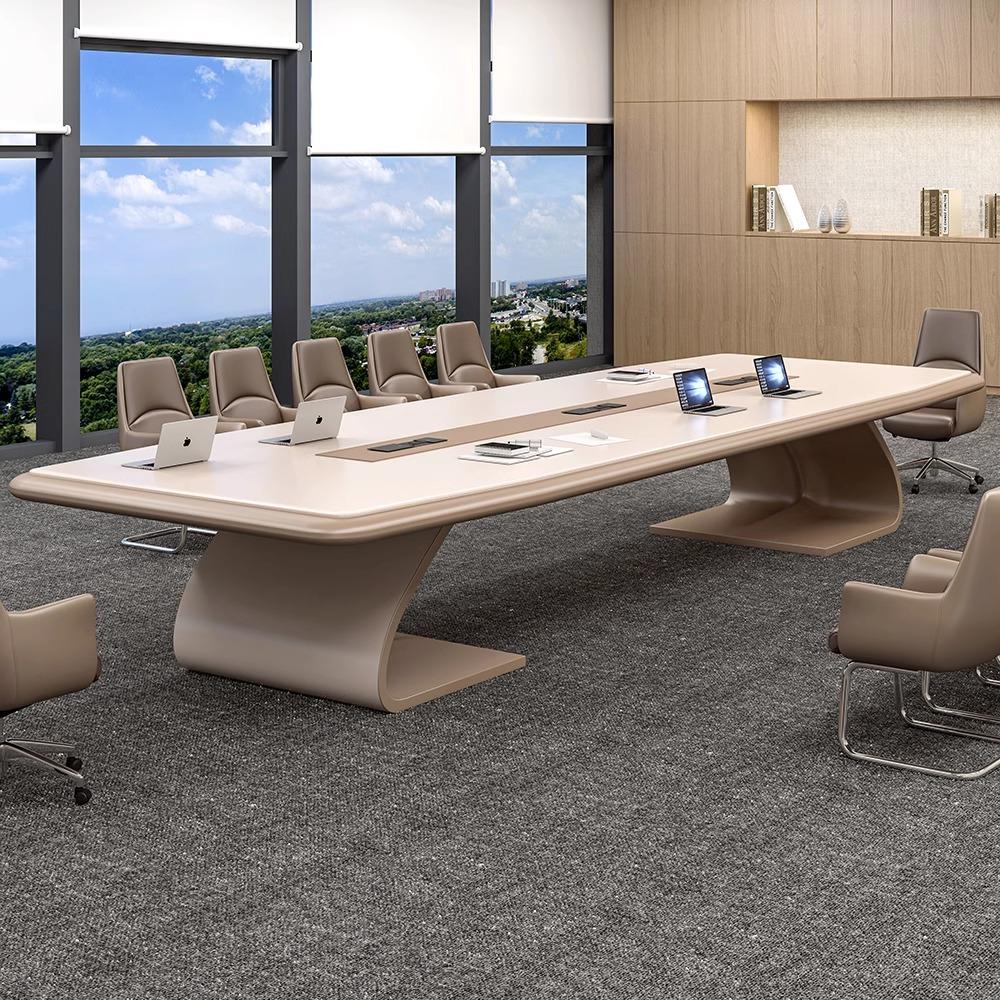 会議テーブル、新しいスタイルの会議テーブル、ケーブルボックス - Office Furniture Luxury のレビューと価格