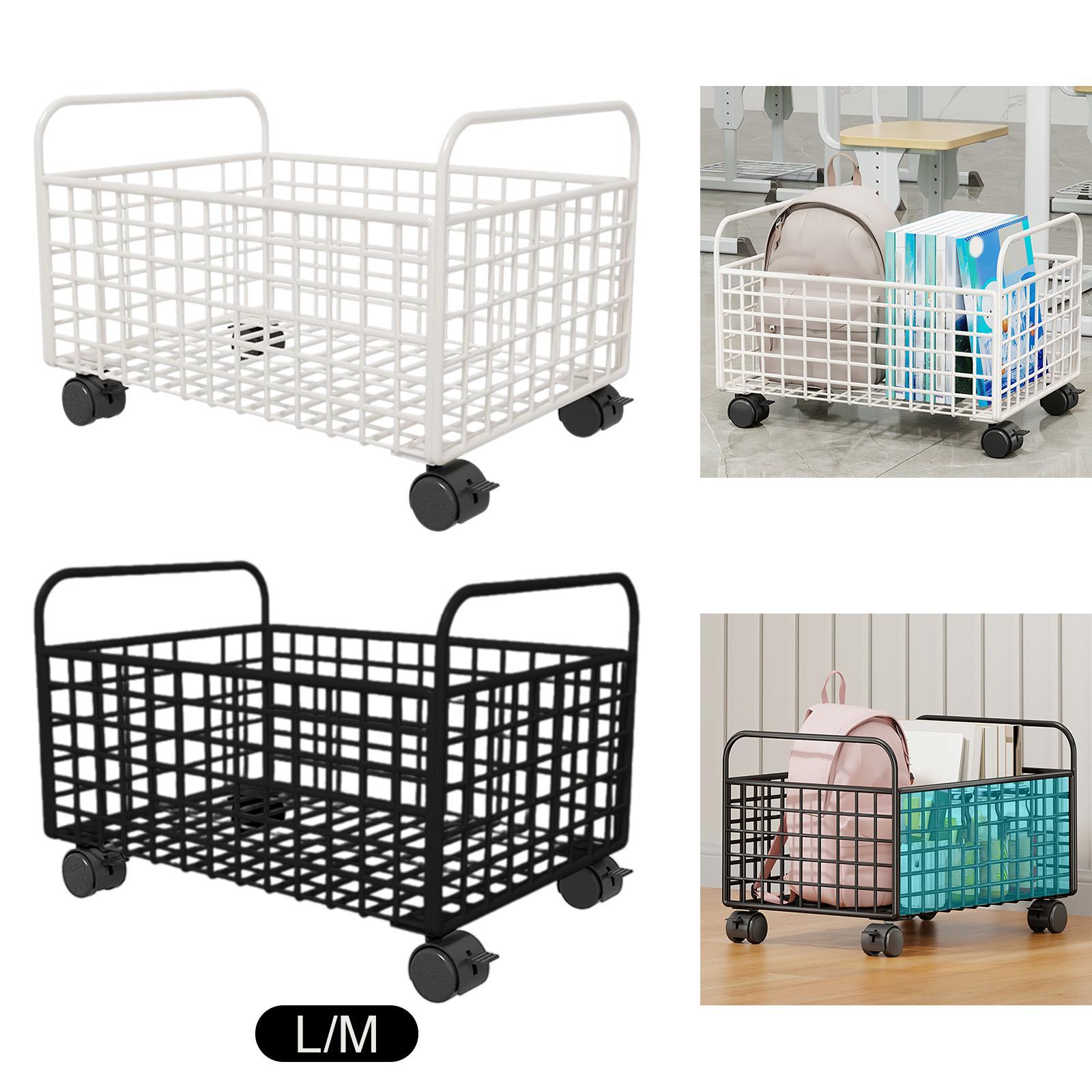 回転式ユーティリティカート、金属製メッシュ収納ビン、机下ブッ - Book Cart Rolling のレビューと価格